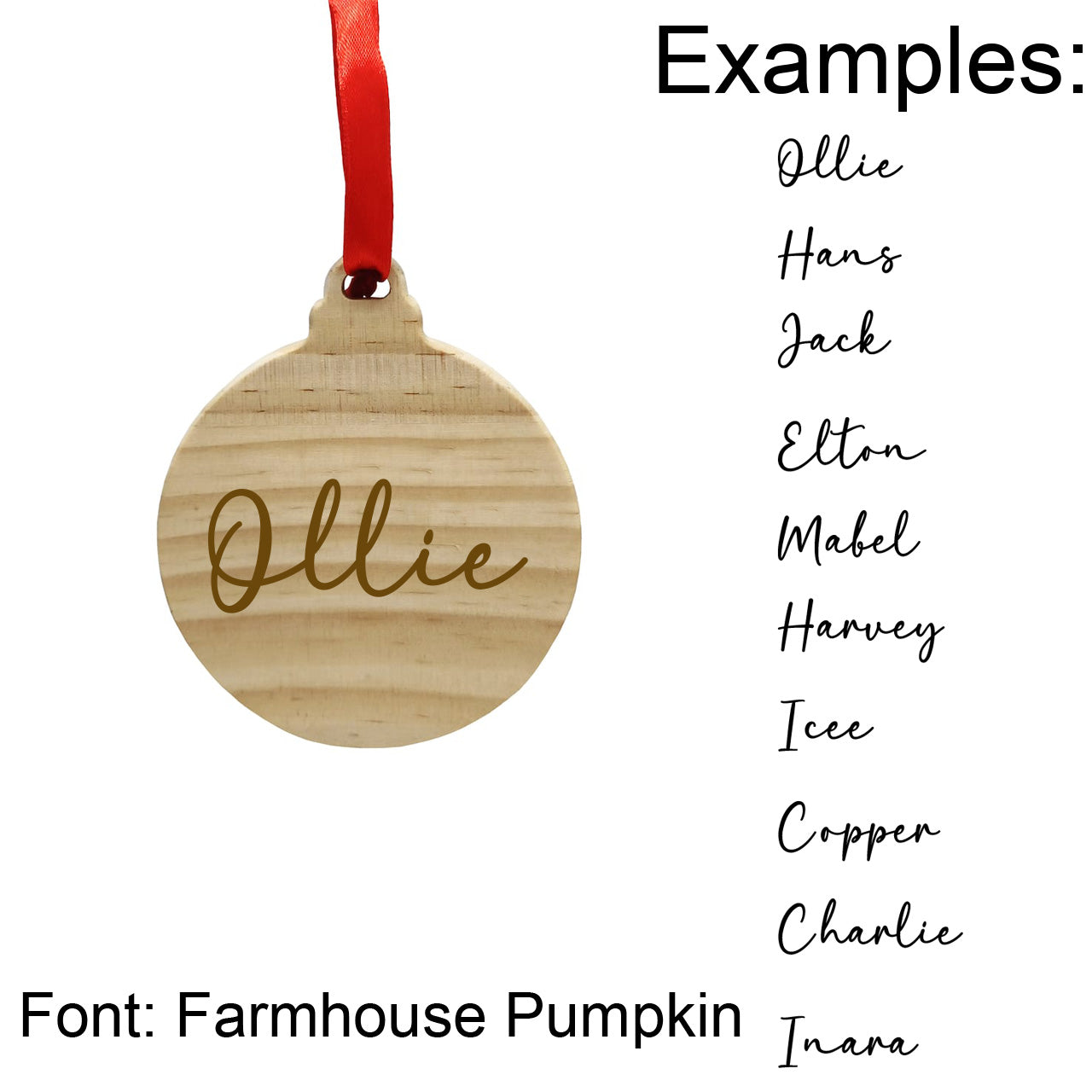 Ornament with Personalized Name