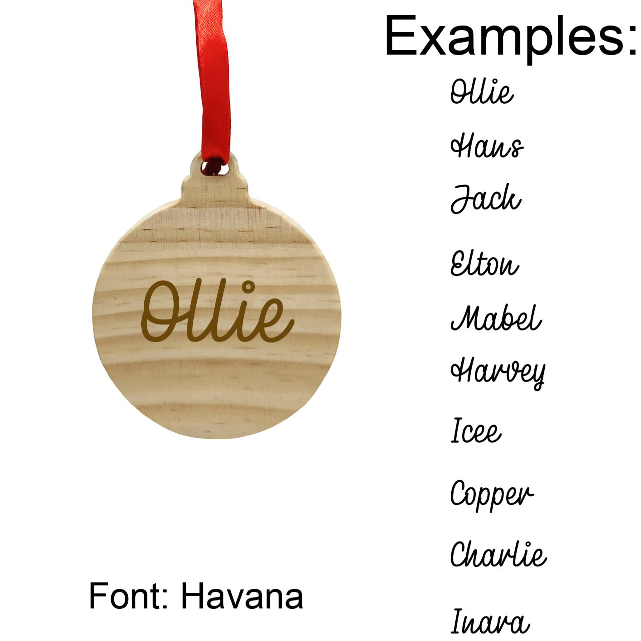 Ornament with Personalized Name