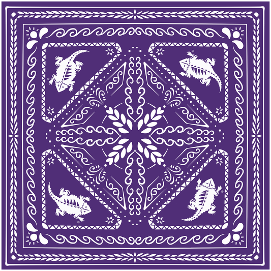 TCU Horned Frog All Over Print Bandana - Officially Licensed Product