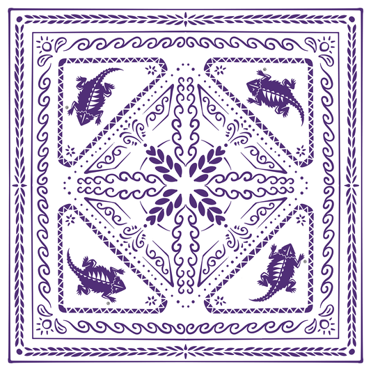 TCU Horned Frog All Over Print Bandana - Officially Licensed Product