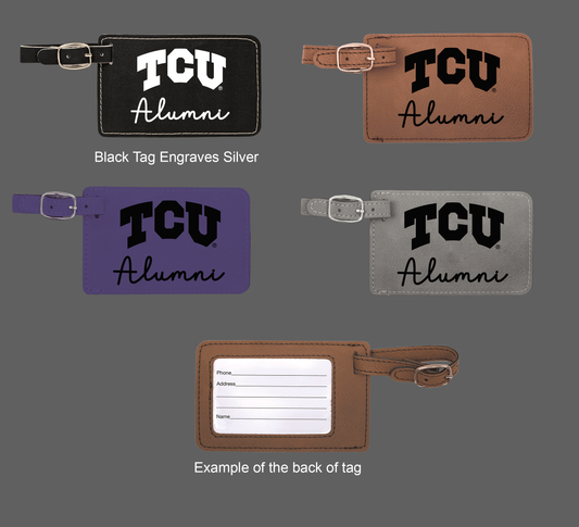 TCU Alumni Luggage Tag - Officially Licensed Product