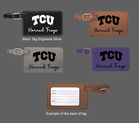 TCU Horned Frogs Luggage Tag - Officially Licensed Product