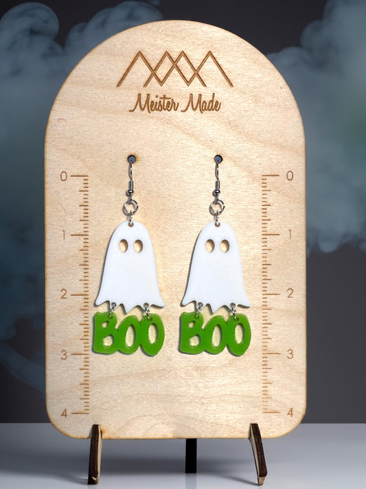 Dangle Ghost Boo Earrings