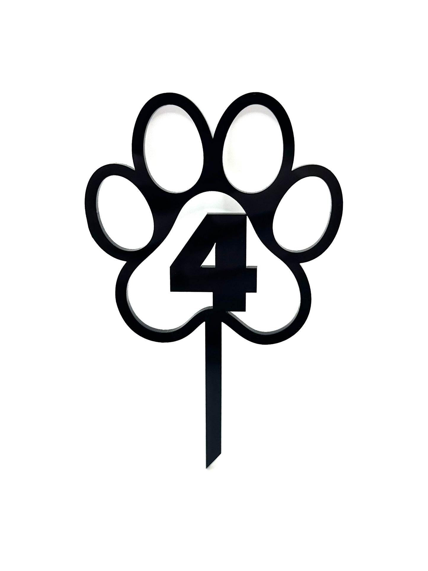 Dog Paw Birthday Cake Topper