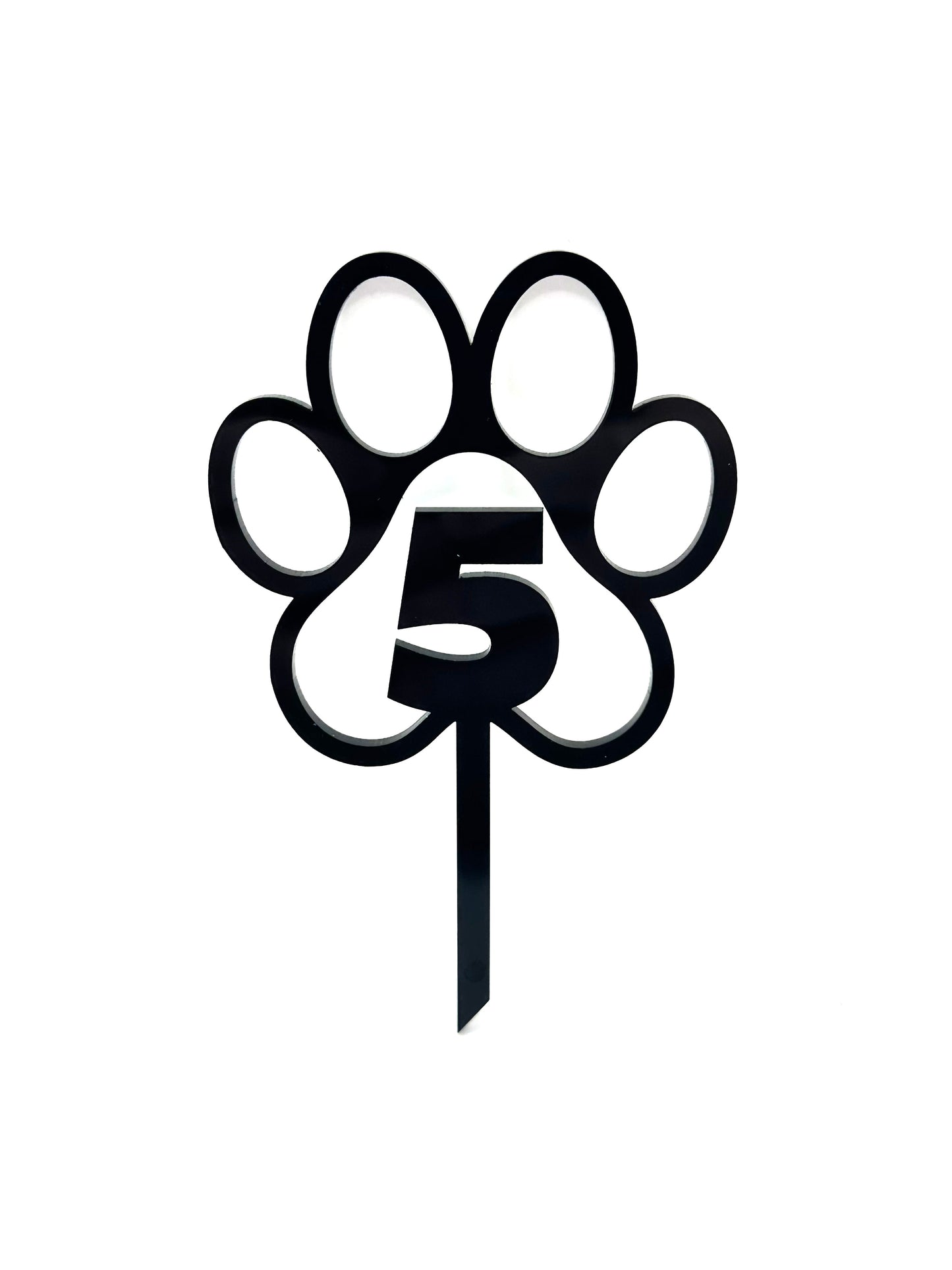 Dog Paw Birthday Cake Topper