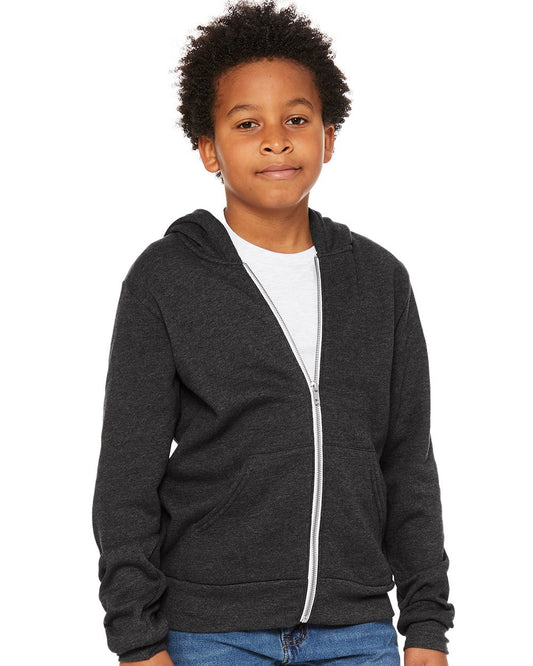 Bella+Canvas Youth Sponge Fleece Full-Zip Hoodie