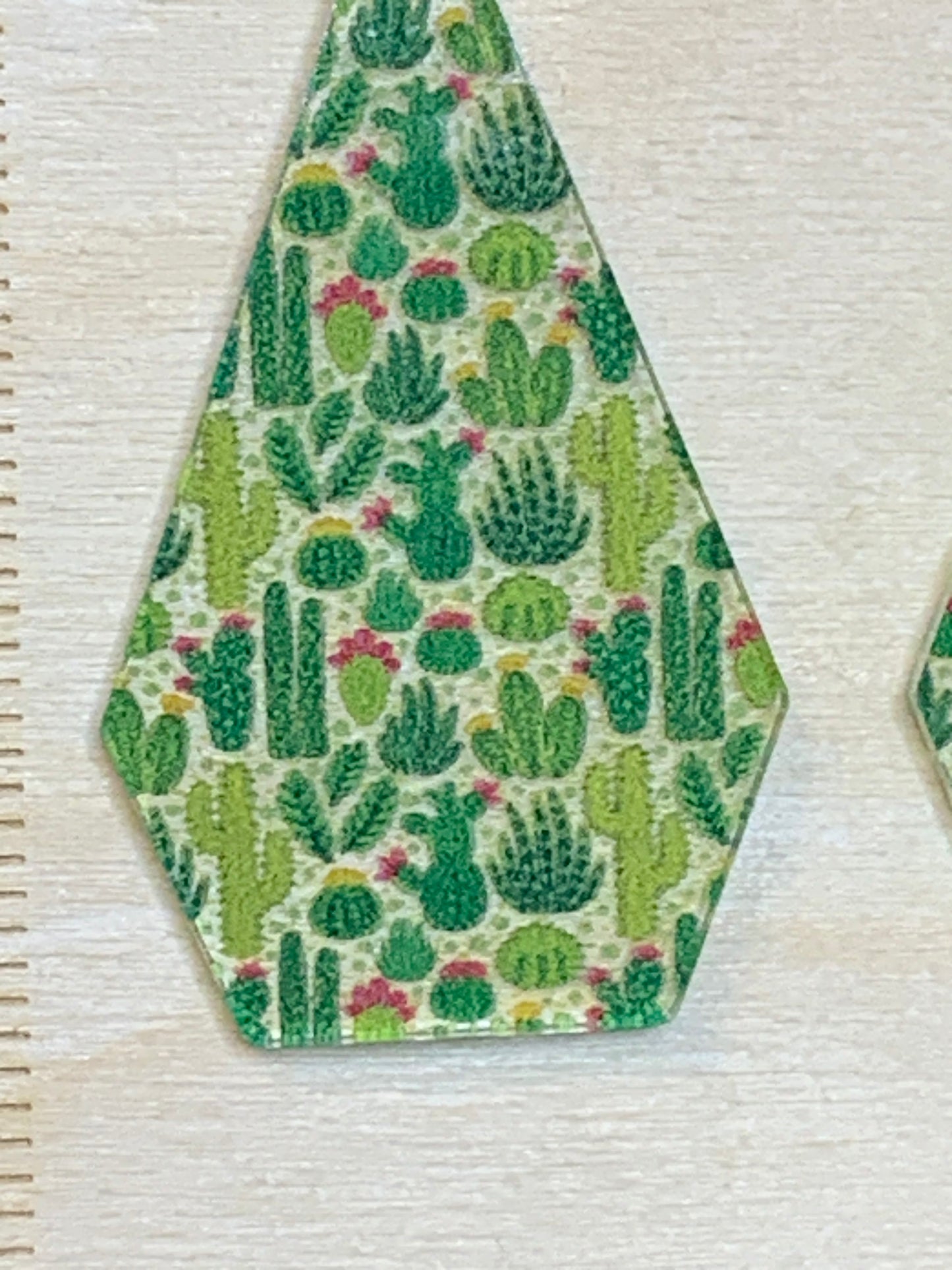 Cactus acrylic earrings