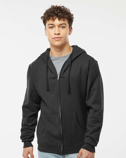 Tultex Unisex Full-Zip Hooded Sweatshirt