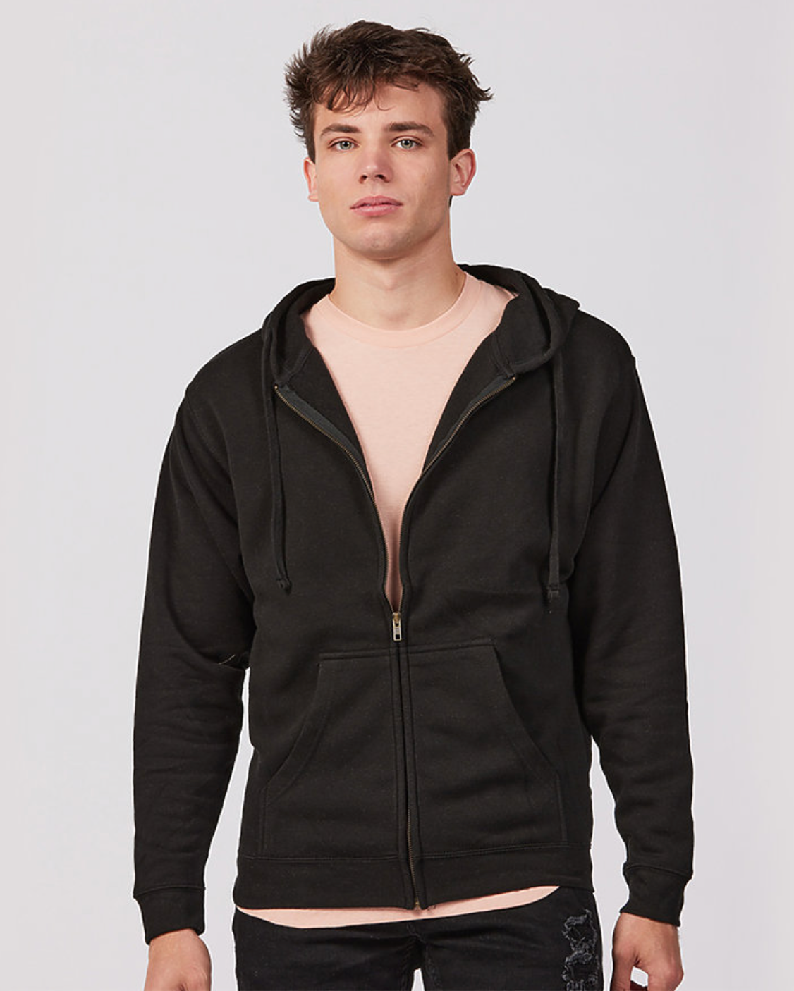 Tultex Unisex Premium Fleece Full-Zip Hooded Sweatshirt