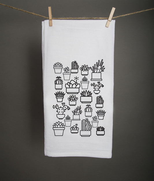 Succulents Tea Towel